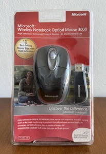 Microsoft Wireless Notebook Optical Mouse 3000 New Sealed USB Receiver - Afbeelding 1 van 2