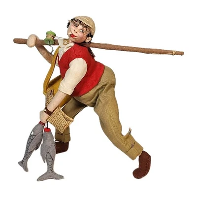 Vintage Roldan Klumpe Handcrafted Spanish Artisan Cloth Doll Fisherman - Image 1 of 4