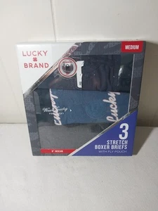 Lucky Brand 3er Pack Stretch Boxershorts mit Fliegenbeutel Medium 32-34 - Bild 1 von 8