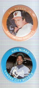 1984 Fun Foods MLBPA 1.125-Inch Pinback Button - Hal McRae Kansas City Royals - Picture 1 of 1