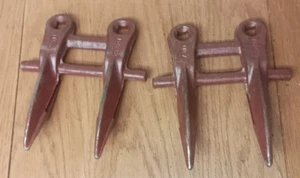 Lot of 2: BU210 Double Prong Hay Guard Sickle Tie Bar Mower Rock Knife Double - Picture 1 of 10