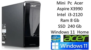 Mini Pc Acer Aspire X3990 i3-2120 3.30GHz 8Gb SSD 240Gb GeForce 605 Windows 11 - Imagen 1 de 5