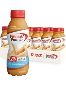 Premier Protein Shake 30g Protein Vitamins (Pack of 12) Caramel - Picture 1 of 2