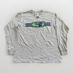 Vintage Adidas Shirt Youth XL Gray Long Sleeve Y2K Kids - Picture 1 of 6