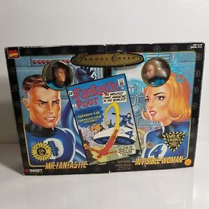 Marvel Famous Cover MR FANTASTIC, INVISIBLE WOMAN 8" Figures Toy Biz Target 