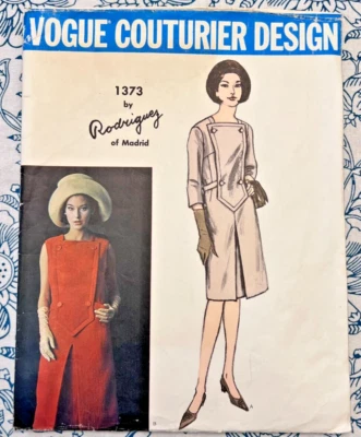 VTG UNCUT/FF Vogue Couturier Design Pattern-1373 Pedro Rodriguez ca. 1964 SZ10 - Image 1 of 4
