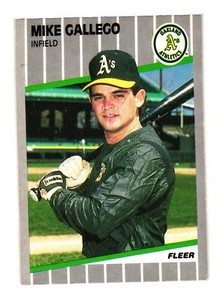 1989 Fleer #8 Mike Gallego Oakland Athletics