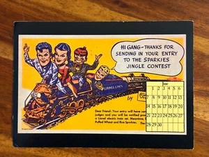 June 1987 Postcard Lionel Lines Trains Sparkies Jingle Contest Krause Pub - Picture 1 of 3