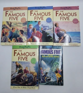 Enid Blyton Die berühmten fünf Bücher Taschenbücher 7 8 9 10 12 Taschenbücher Posten von 5 - Bild 1 von 23
