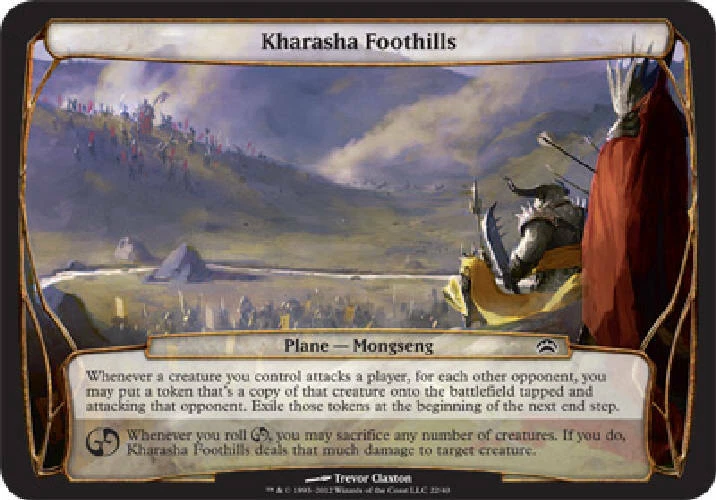 KHARASHA FOOTHILLS (OVERSIZE) Planechase 2012 MTG Magic Cards DJMagic - Image 1 of 1