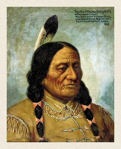 SITTING BULL PORTRAIT ART PRINT - Picture 1 of 1
