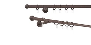 Barra de cortina a medida tubo bola distancia pared 12cm color: óxido - Imagen 1 de 94