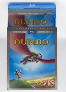 Disney: Dumbo (Blu-ray+DVD+Digital HD) 75th Anniversary Slipcover NEW SEALED - Picture 1 of 4