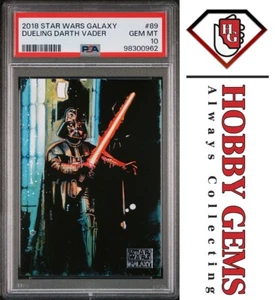 DARTH VADER PSA 10 2018 Topps Star Wars Galaxy 8 Dueling #89 C3 - Picture 1 of 2