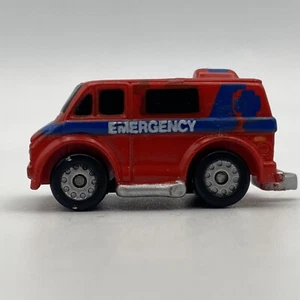 Vintage Micro Machines 1970's Chevy Van Red Ambulance Vehicle Galoob 1986 - Picture 1 of 6