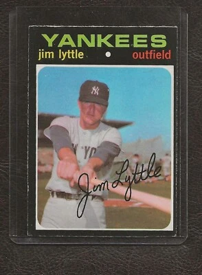 1971 O-Pee-Chee, OPC, #234 Jim Lyttle, New York Yankees, EX! - Image 1 of 2
