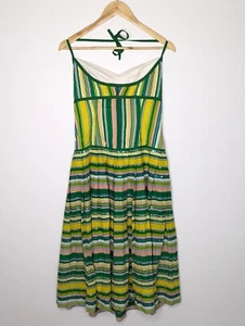 Trelise Cooper Sequin Carnival Green Stripe Dress Sparkly Party Dress Size 10 - Picture 1 of 12