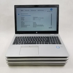 Lot of 4 HP ProBook 650 G5 15.6" Laptop i5-8265U 1.60GHz 8GB RAM 256GB SSD No OS - Picture 1 of 15