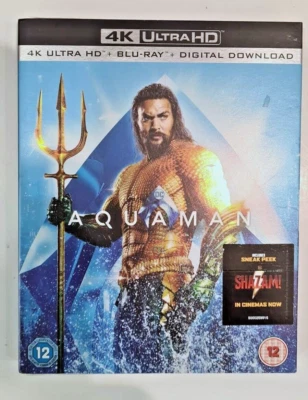 4K UHD BLU-RAY    AQUAMAN     BRAND NEW SEALED UK STOCK - Image 1 of 2