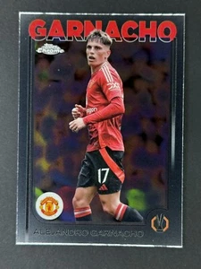 2024-25 Topps Chrome UEFA Club Competitions #147 Alejandro Garnacho - Picture 1 of 2