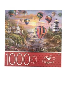 1000 Teile Puzzle Luftballons über Cottage Cove 24x18 Zoll Nicky Boehme - Bild 1 von 4