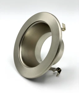 4" Recessed Can Light, Satin Nickel Open Trim, R20 PAR20,HV44002 SN - Picture 1 of 2