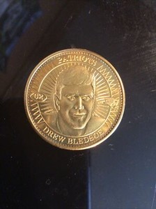 1997 Pinnacle Mint Collection Coins Brass Drew Bledsoe #02
