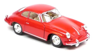 Porsche 356B Carrera 2 rot Modellauto ca. 12 cm Metall-Spritzguss von Kinsmart - Picture 1 of 4