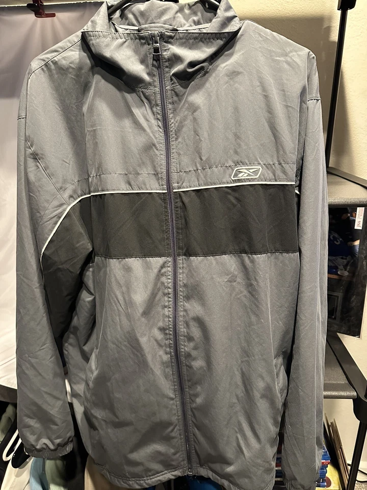 Reebok мужской 2 изделия трек ветровка куртка большой ** брюки M ** с подкладкой - Изображение 1 из 4