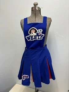 Vintage Dehen Cheerleading Uniform Mädchen klein 60er Jahre blau rot Top & Rock - Bild 1 von 14