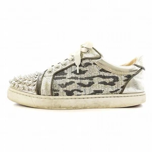 Christian Louboutin Mujer Zapatillas Corte Bajo Tachuelas Multicolor EU36/US6 Auténticas - Imagen 1 de 24