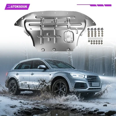 Heavy Duty Skid Plate For Audi Q5 2009-2017 Engine Splash Shield Metal Foto 1 de 4