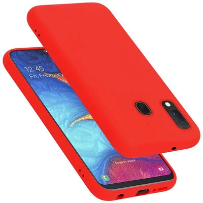 CADORABO Case for Samsung Galaxy A20E Protection Phone Cover TPU Silicone Liquid