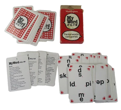 Waddingtons My Word Vintage Word Game The Last in Card Games 1-6 players 1980s - Image 1 of 4