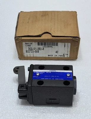 Válvula de control direccional Yuken DCG-01-2B2-R-40, accionada por leva Foto 1 de 4