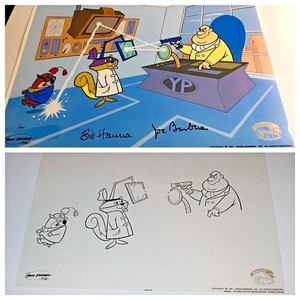 Hanna Barbera Cel Signed Secret Squirrel Yellow Pinkie Rare Number 1 Animation - Picture 1 of 11