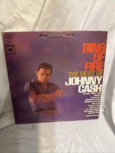 Ring Of Fire The Best Of Johnny Cash 1963 Vinyl LP CS 8853 2 Eye - Foto 1 di 4