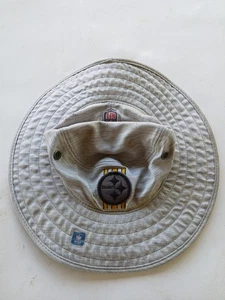 Vintage New Era Sun Hat NFL One Size Fits All Steelers - Picture 1 of 7