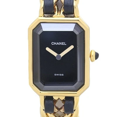 CHANEL Premiere Large Women's Watch, Gold-Plated with Leather, Size H0001 483011 — 第 1/4 张图片