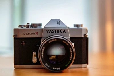 Yashica TL Electro-X 35 мм SLR винтажный SLR пленочная камера w 50 мм f/1.4 объектива набор - Изображение 1 из 4