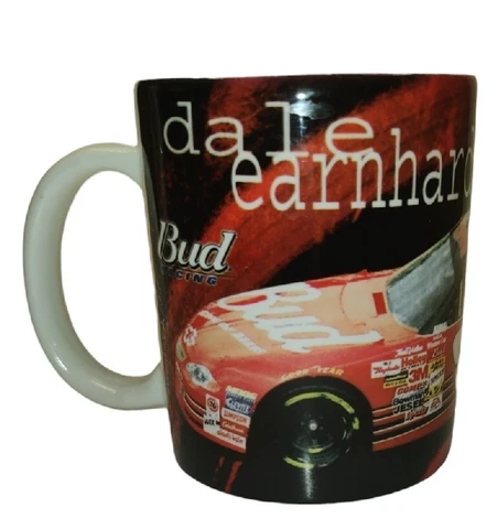 Dale Earnhardt Jr, - # 8 Red -Coffee Mug/Cup - BUDWEISER Racing Team 2001 Nascar Cover
