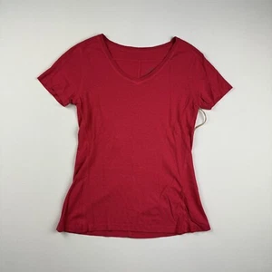 Gramicci Women's Delia Short Sleeve V- Neck S Rasberry New RRP £50 - Picture 1 of 7