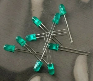 HLMP-3507 2V LED 5mm (T-1 3/4) GREEN 10 PIECES H508 - Picture 1 of 1