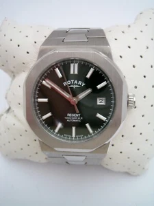 ROTARY WATCH MENS REGENT AUTOMATIC GB05410/24 STAINLESS STEEL BRACELET GENUINE - Picture 1 of 10