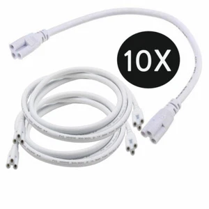 10X Integrated LED Tube T8 T5 Connector Cords Cable 1ft 30cm 3.28ft 50cm 100cm - Picture 1 of 12