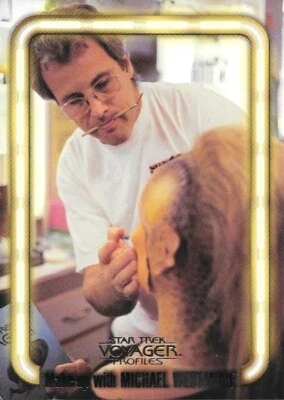 Star Trek Voyager Profiles Makeup Michael Westmore WM8 Skybox 1998 - Image 1 of 2