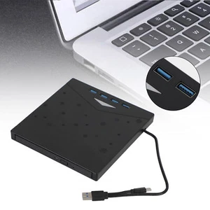 7 in 1 External CD/DVD Burner Drive USB 3.0 Type-c Type A CD-ROM Laptop RA - Afbeelding 1 van 9