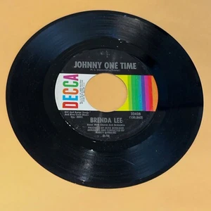 Brenda Lee Johnny One Time I Must Have Been Out Of My Mind 45 rpm Record 7" - Bild 1 von 2