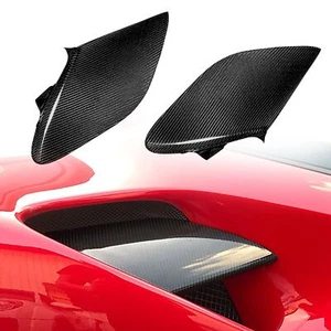 Carbon Fiber Rear Side Vent Cover For Ferrari 488 Gtb Spider 2015-19 - Imagen 1 de 8