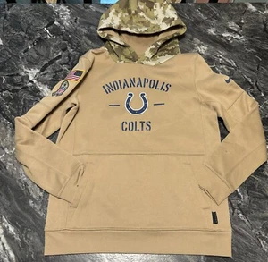 Indianapolis Colts Hoodie Kids L 14/16 Salute To Service Veterans Nike On Field - Picture 1 of 13
